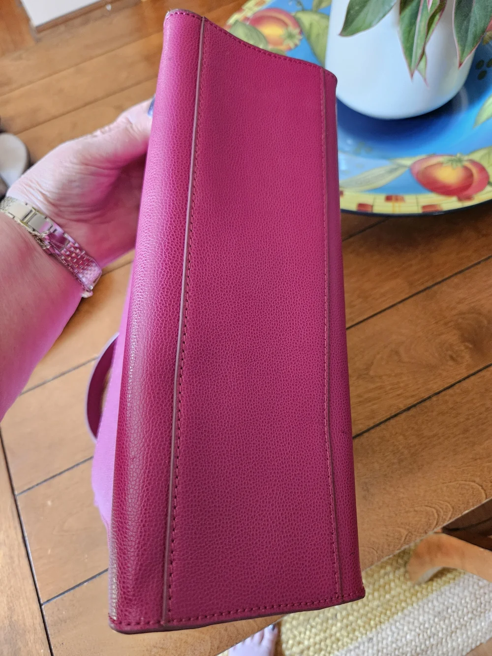 Ted Baker Ellice Top Handle Bag In Magenta Strap